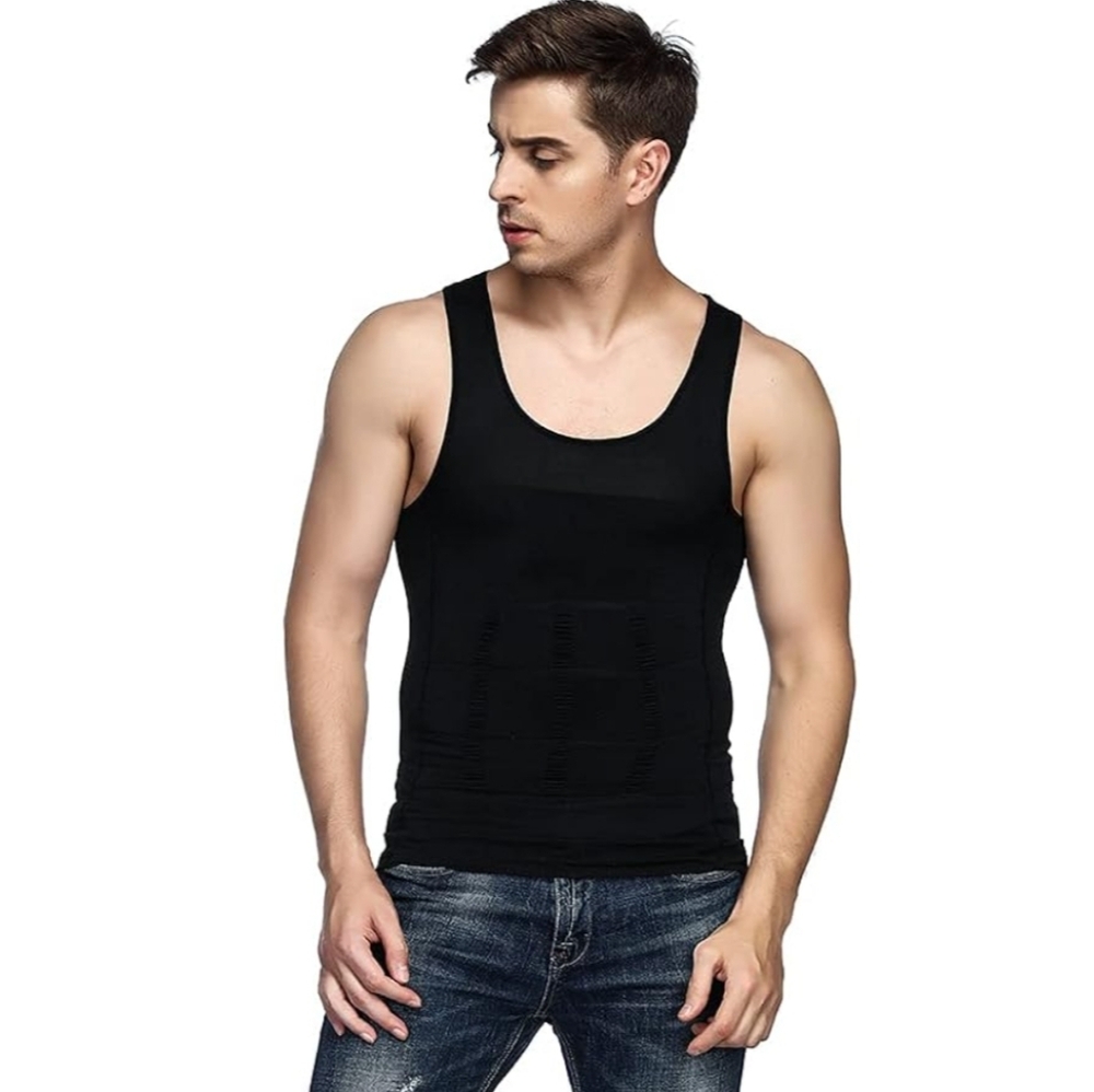 NWT Odoland Men's Body Shaper Vest  (Tank) Medium